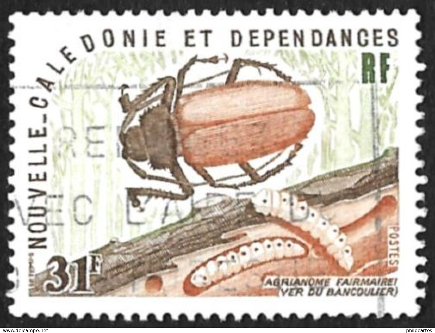 Nouvelle  Calédonie  1977  - YT 407  -   Agrion De La Farine    - Oblitéré - Used Stamps