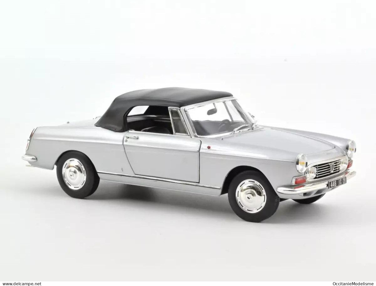 Norev - PEUGEOT 404 Cabriolet 1967 Gris Métallisé Réf. 184835 Neuf NBO 1/18 - Norev