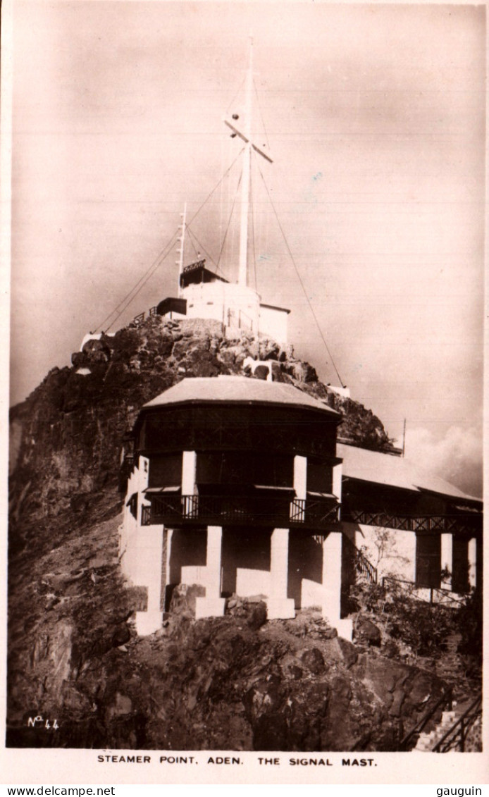 CPA - ADEN - Steamer Point - The Signal Mast (Phare) ....Edition Real Photograph - Yémen