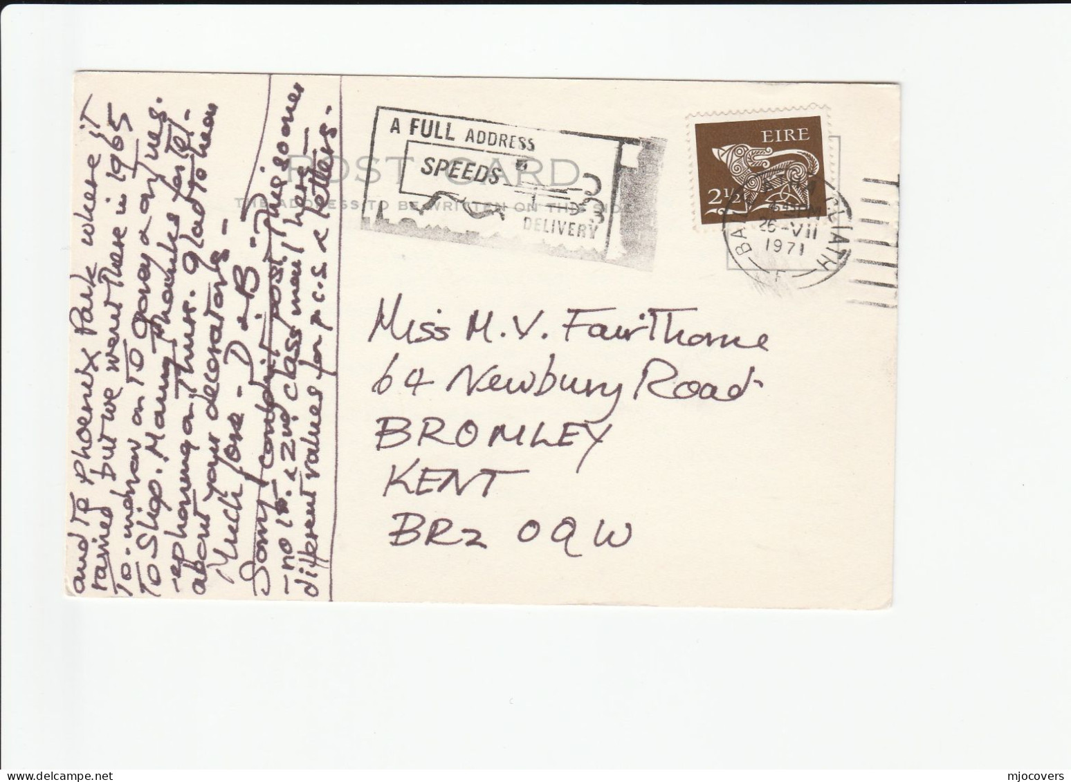 1964 - 1973 IRELAND Post  Topic SLOGAN COVERS Post Early, District Numbers, Speed Delivery , Cover Stamps - Colecciones & Series