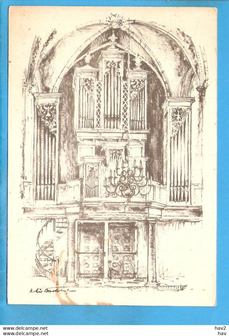 Doetinchem Tekening Orgel Hervormde Kerk RY52308 - Doetinchem