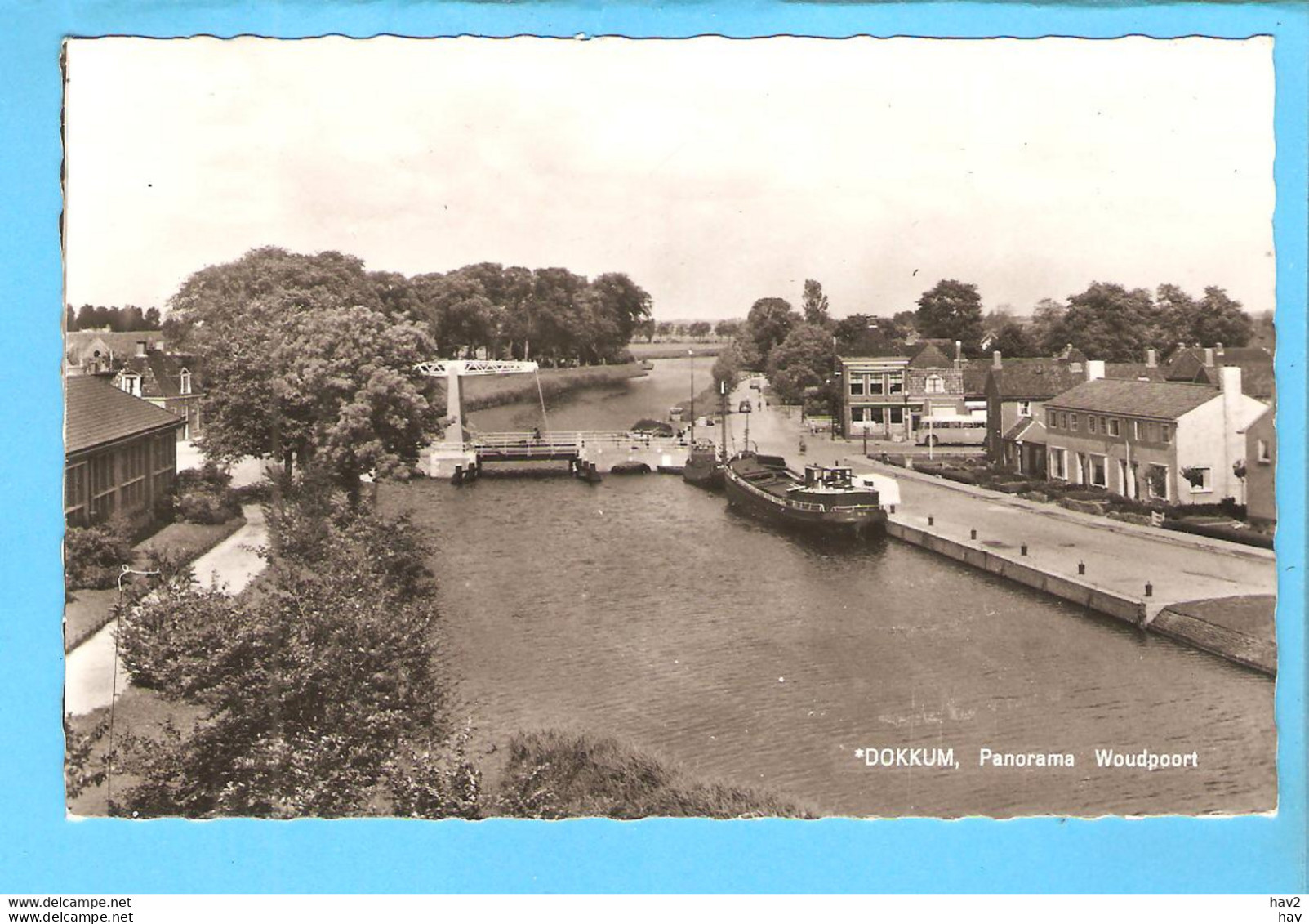 Dokkum Panorama Woudpoort Binnenvaart RY55451 - Dokkum