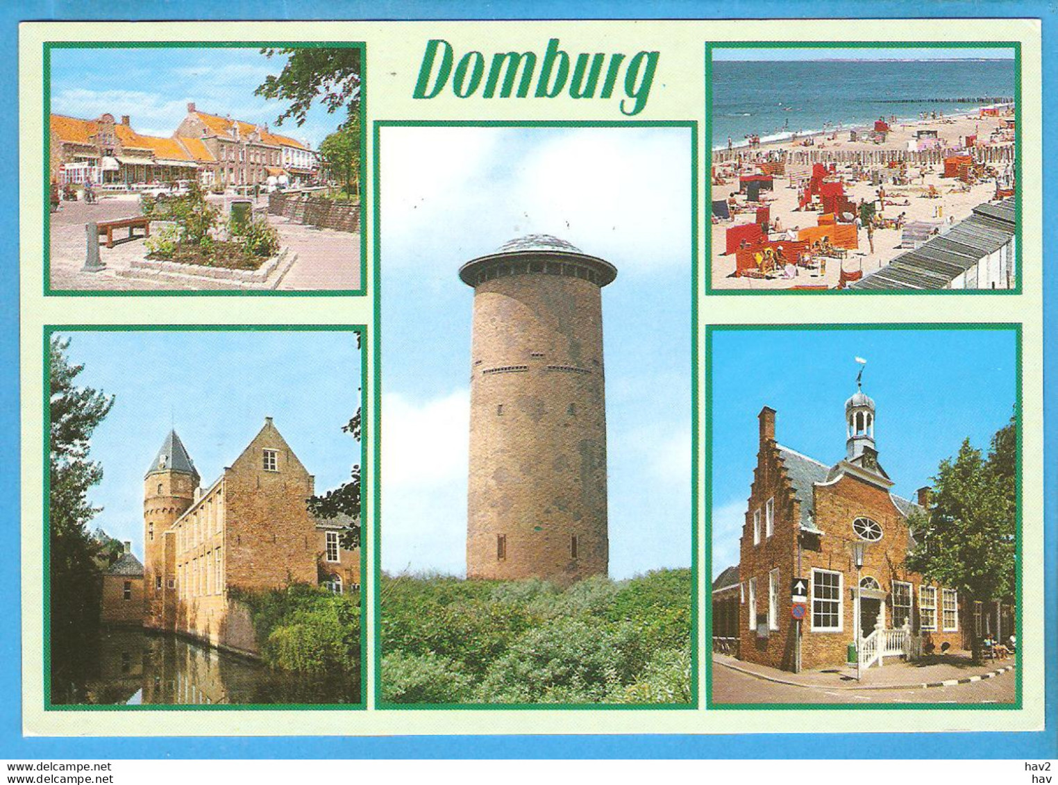 Domburg Groeten Uit 5-luik Met Watertoren RY51482 - Domburg
