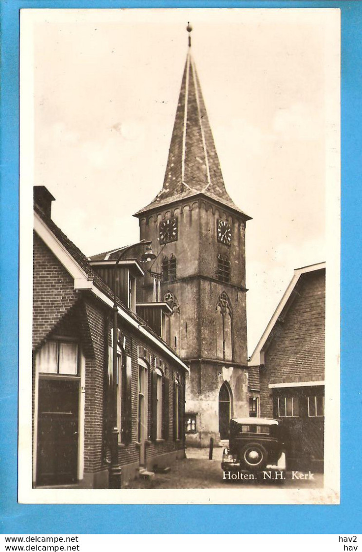 Holten Oude Auto Bij NH Kerk 1950 RY51905 - Holten