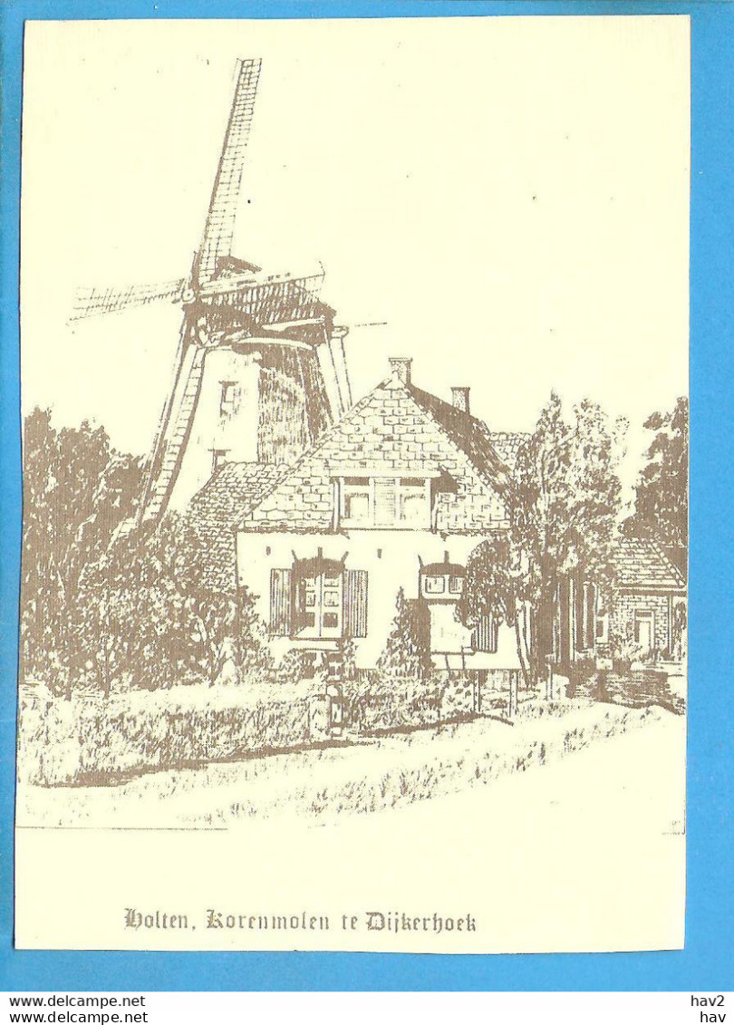 Holten Tekening Koren Molen Dijkerhoek RY51708 - Holten