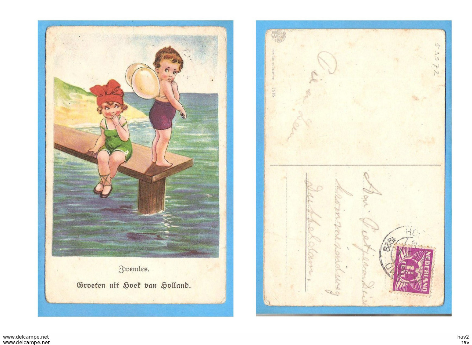 Hoek Van Holland Fantasie Humor 1929 RY53572 - Hoek Van Holland