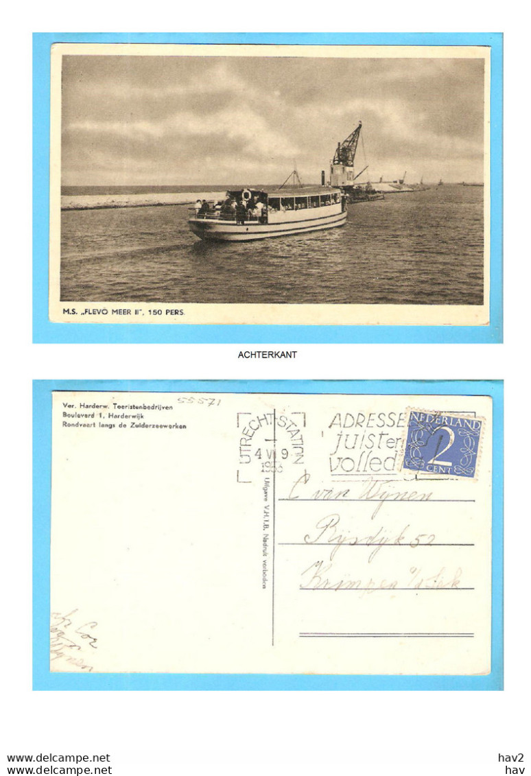 Harderwijk Ms Flevo Meer II 1953 RY55571 - Harderwijk