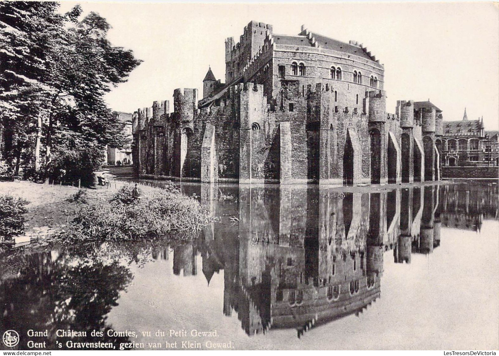 BELGIQUE - Gand - Château Des Comtes, Vu Du Petit Gewad - Carte Postale Ancienne - Gent