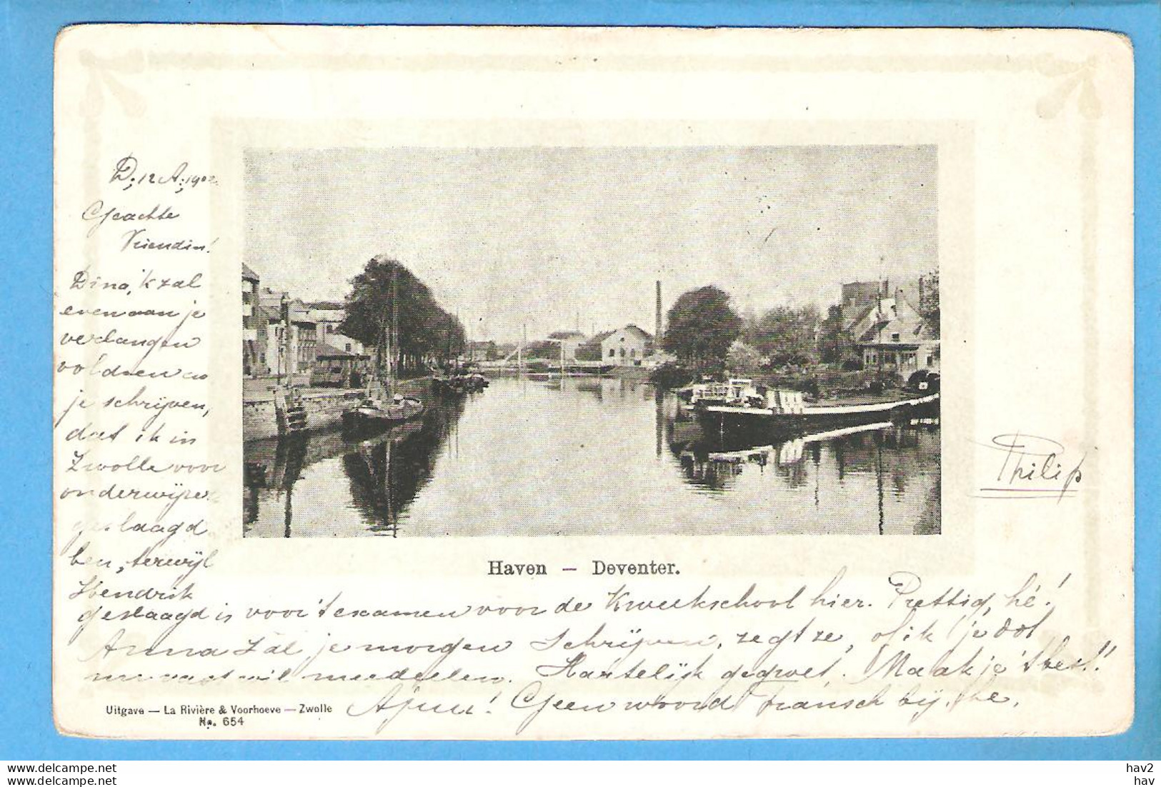 Deventer Haven Jugendstil Voor 1905 RY53958 - Deventer