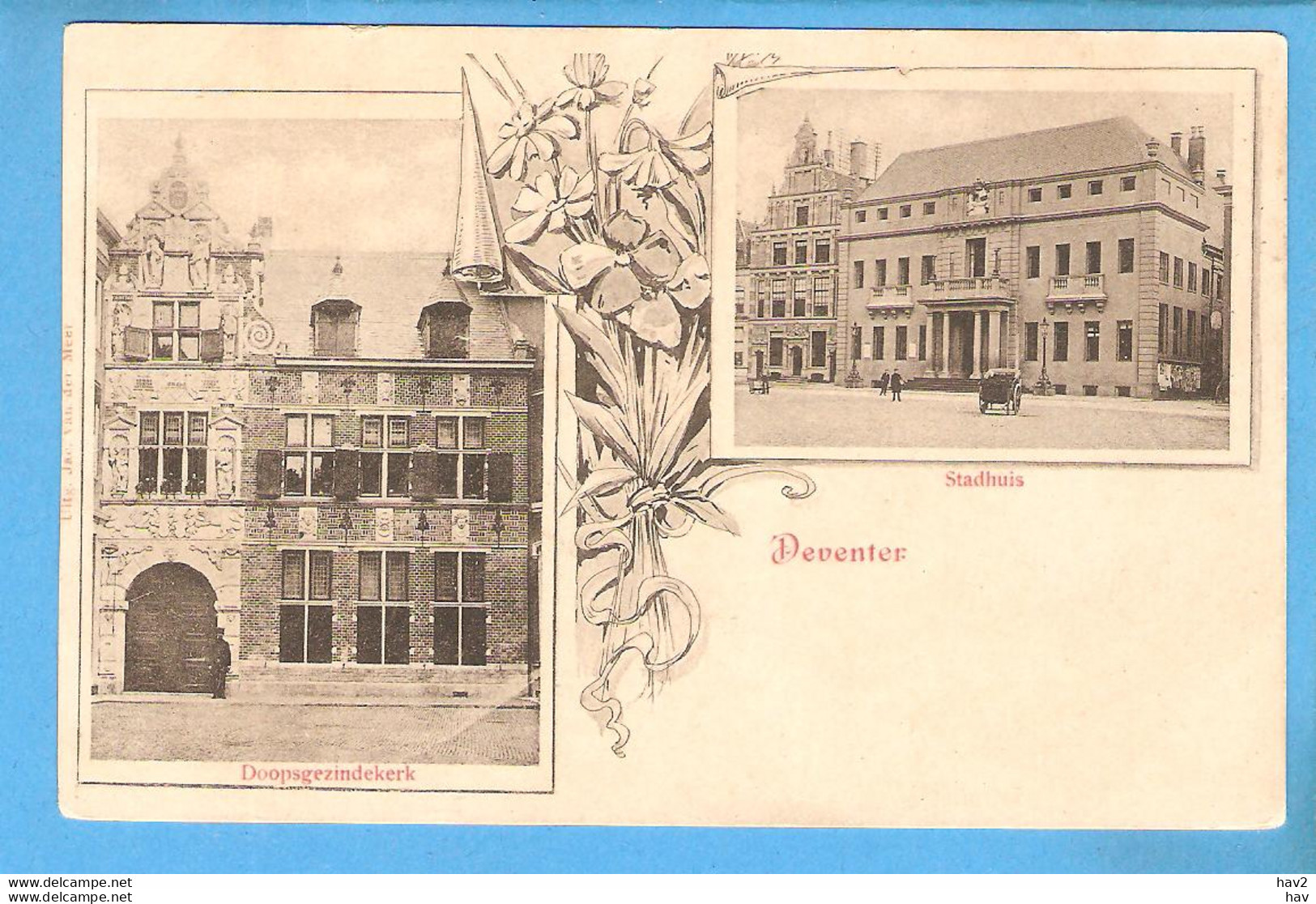 Deventer Jugendstil 2-luik Voor 1900 RY54194 - Deventer