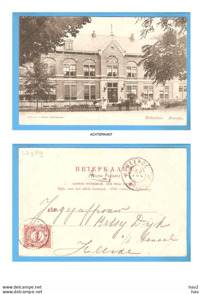 Deventer Ziekenhuis 1903 RY53989 - Deventer