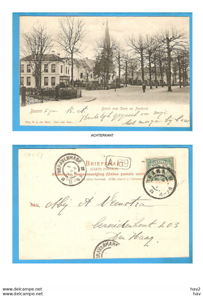 Baarn Brink En Pastorie 1904 RY50587 - Baarn