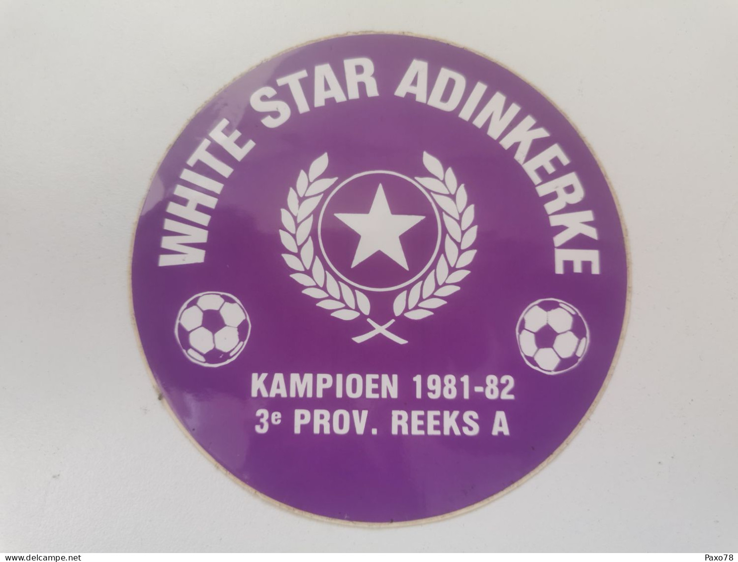 Autocollant Publicitaire, Football White Star Adinkerke - Pegatinas