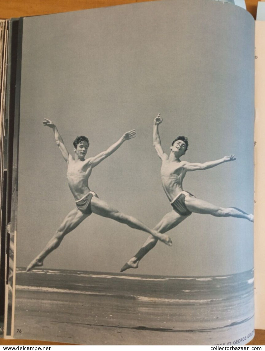 Ballet magazine Serge Lido #1-4 including 12 Autographed photos by Fonteyn Youskevitch Golovine Hightower and others