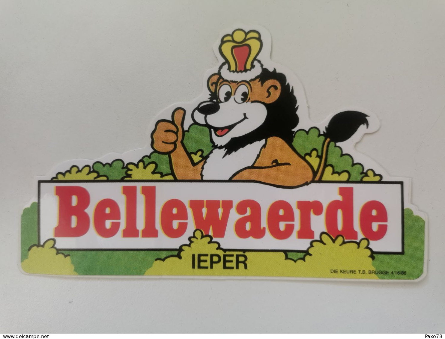 Autocollant Publicitaire, Bellewaerde, Ieper - Stickers