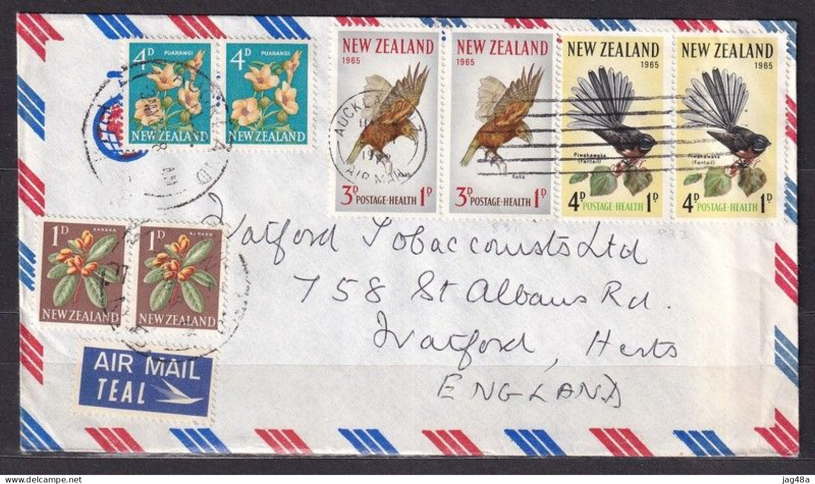NEW ZEALAND. 1966/Auckland, Envelope/mixed Franking. - Cartas & Documentos