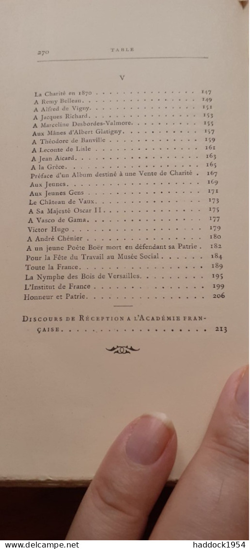 poèsies 5 tomes SULLY PRUDHOMME alphonse lemerre 1900