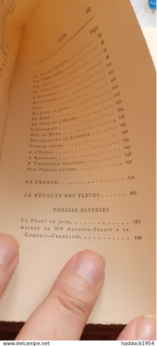 poèsies 5 tomes SULLY PRUDHOMME alphonse lemerre 1900