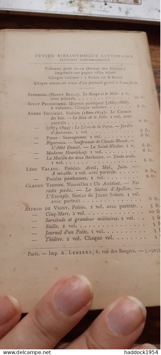 poèsies 5 tomes SULLY PRUDHOMME alphonse lemerre 1900