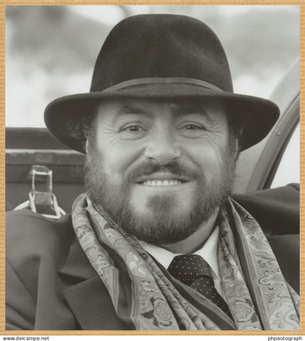 Luciano Pavarotti (1935-2007) - Ténor Italien - Rare Carte Signée + Photo - 1987 - Chanteurs & Musiciens
