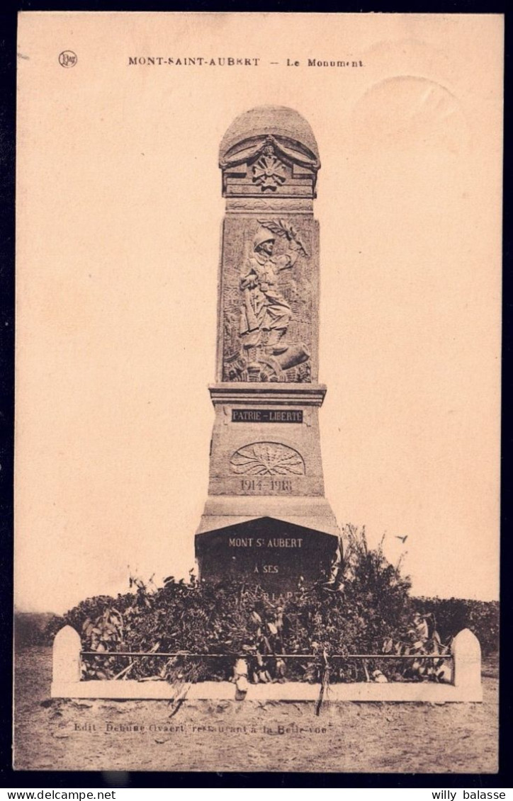 +++ CPA - MONT ST AUBERT - Le Monument  // - Tournai