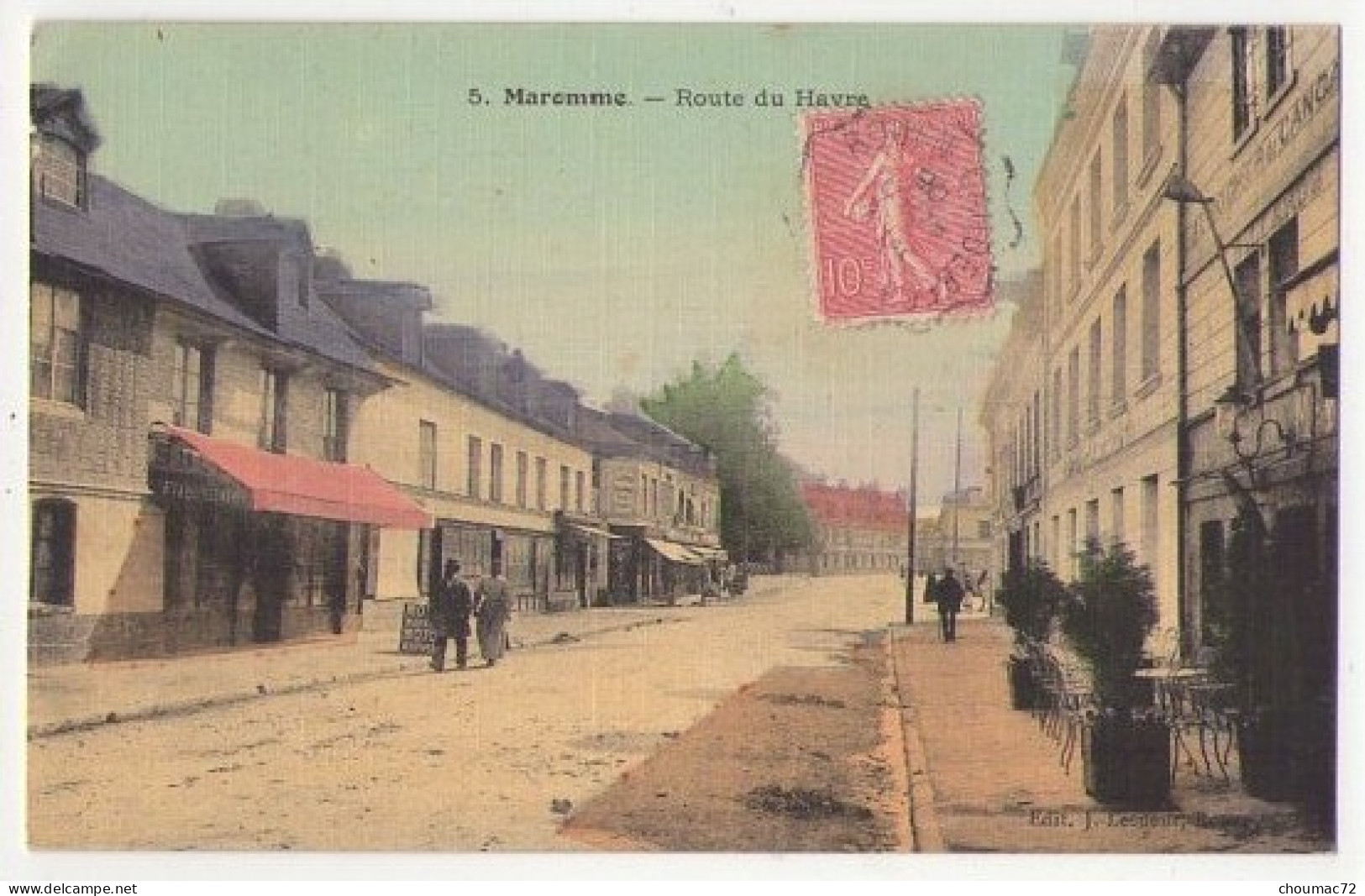 (76) 627, Maromme, Lesueur Colorisée Toilée 5, Route Du Havre  - Maromme