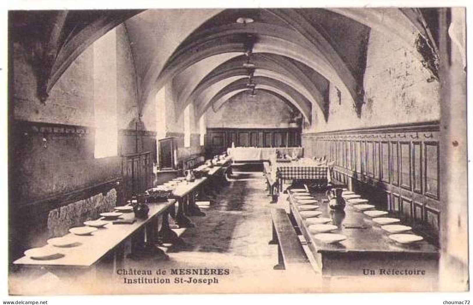 (76) 964, Mesnieres, Bienaimé, Château De Mesnieres, Institution Saint-Joseph, Un Refectoire - Mesnières-en-Bray