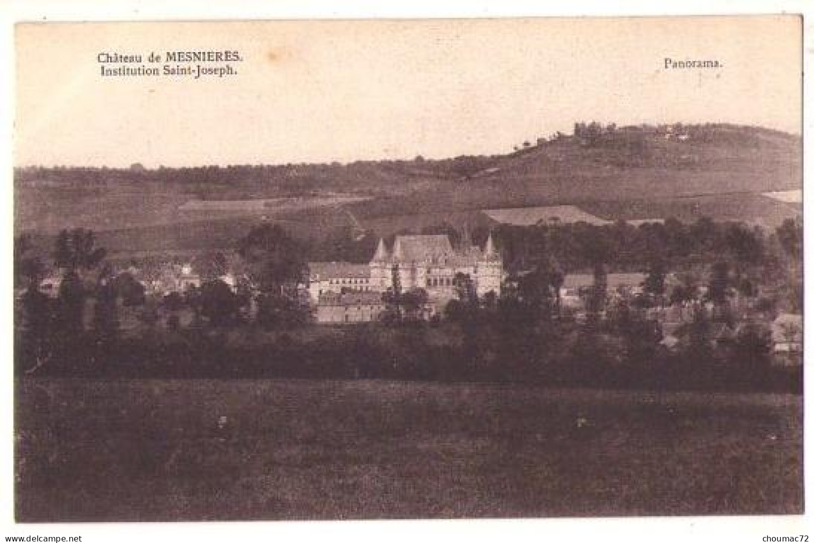 (76) 965, Mesnieres, Bienaimé, Institution Saint-Joseph, Panorama - Mesnières-en-Bray