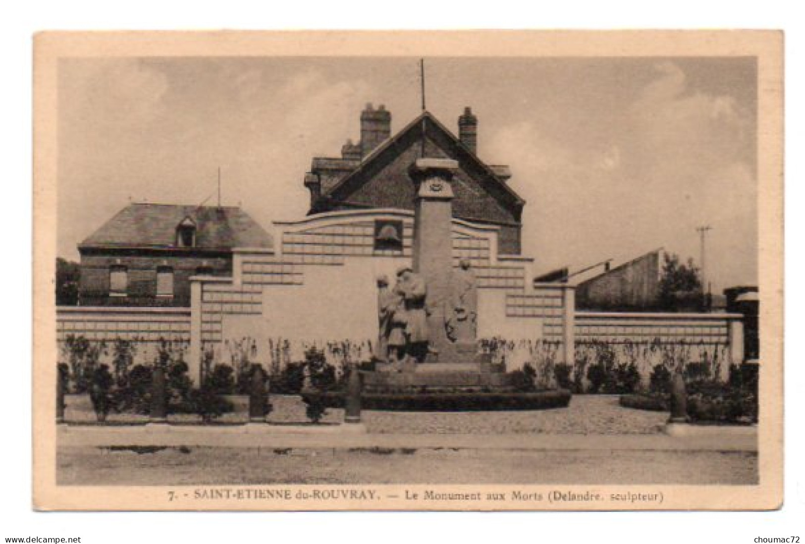 (76) 1091, Saint St Etienne Du Rouvray, Poirier 7, Le Monument Aux Morts (Delandre Sculpteur) - Saint Etienne Du Rouvray
