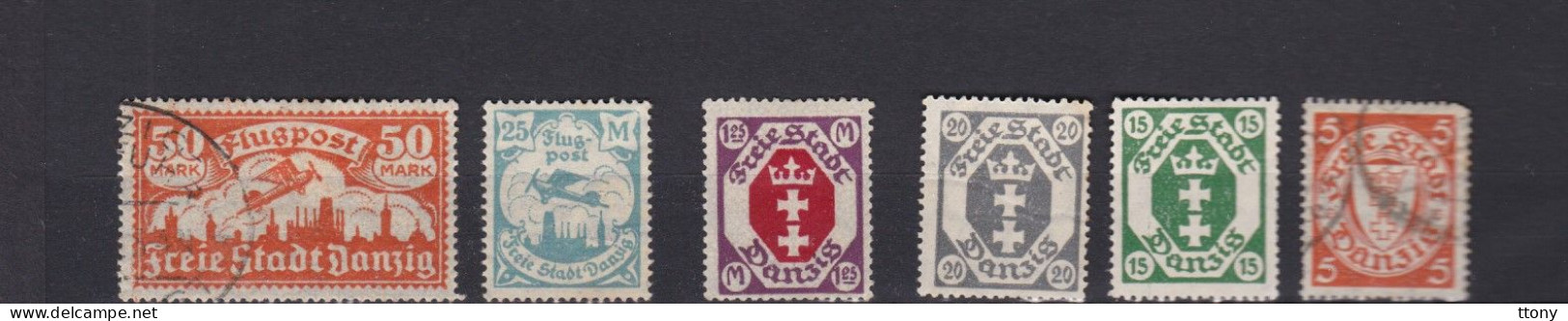 28 Timbres  Dont 2 Flugpost  Ect  Danzig  Dantzig  Oblitérés Et Neufs *  Gomme Altérée - Other & Unclassified