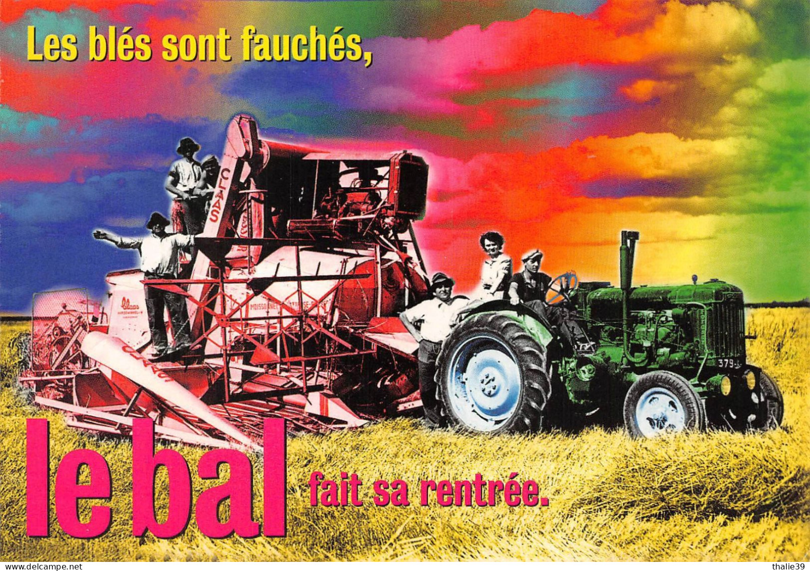 Tracteur Moissonneuse Batteuse Claas Publicité Ballantine's Whisky - Tracteurs