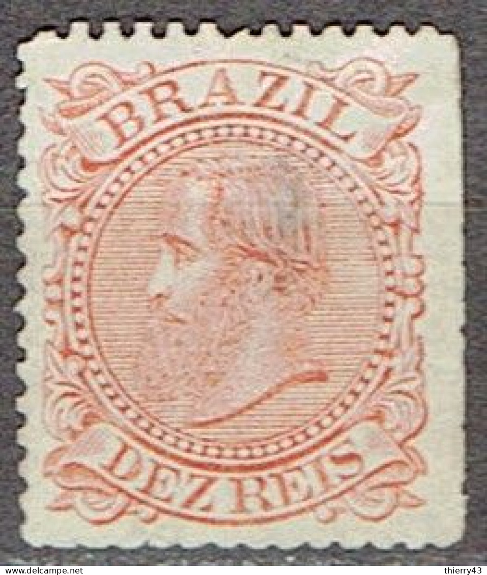 Brasil 1884 - Emperor Pedro II With Beard 10 Reis - Michel 56   Used, Oblitéré, Gest. - Used Stamps