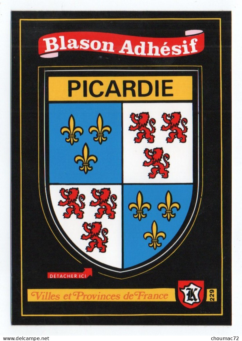 CP Adhesif 178, Blason Adhésif Kroma 229, Picardie - Picardie