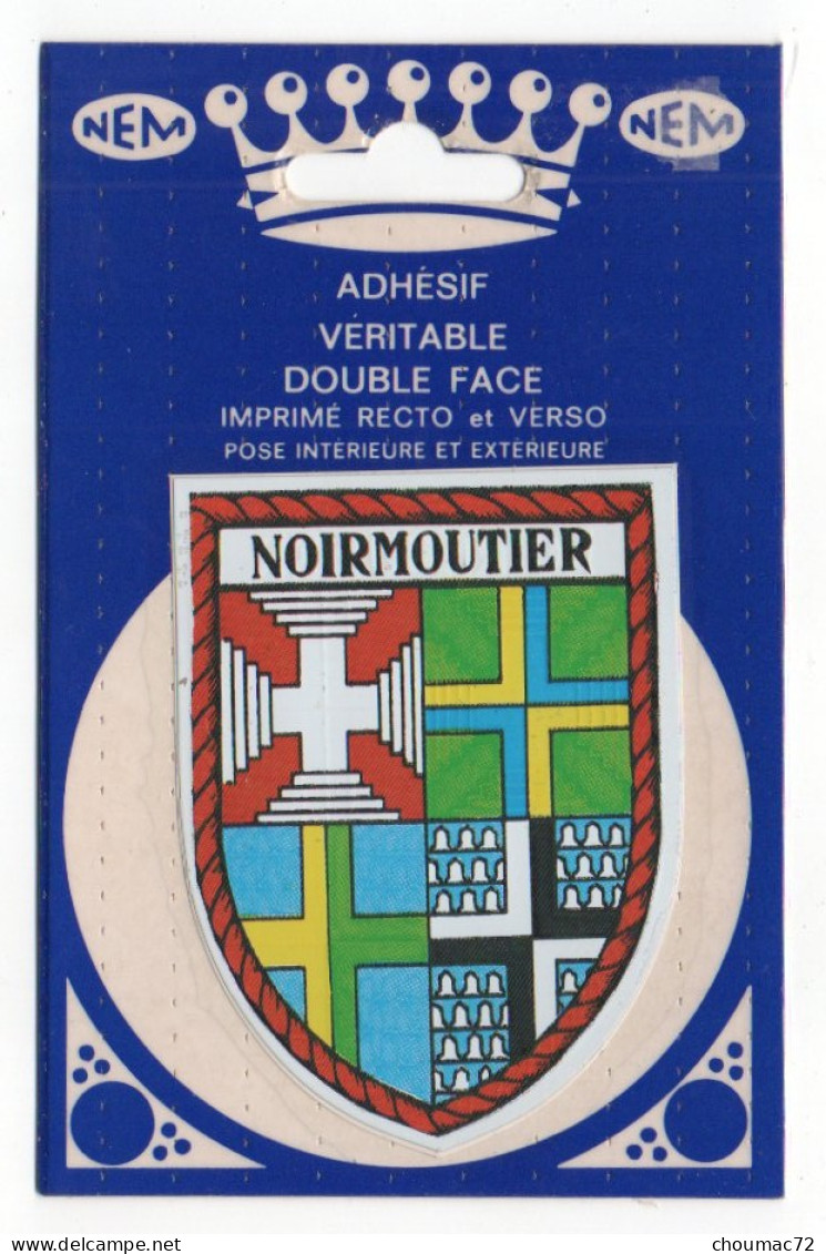 CP Adhesif 269, Blason Adhésif Double Face NEM, 85 Noirmoutier - Noirmoutier