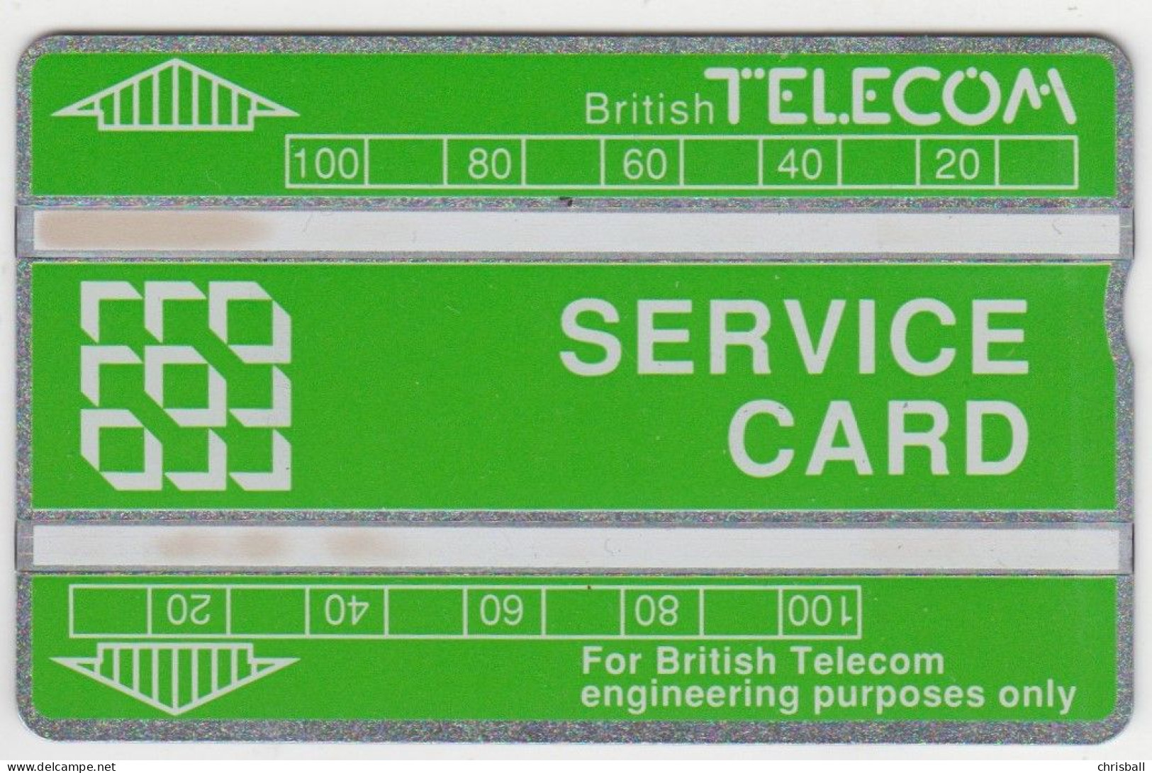 BT Phonecard  - 200unit Service Card - Superb Fine Mint - BT Engineer BSK Service Test Issues