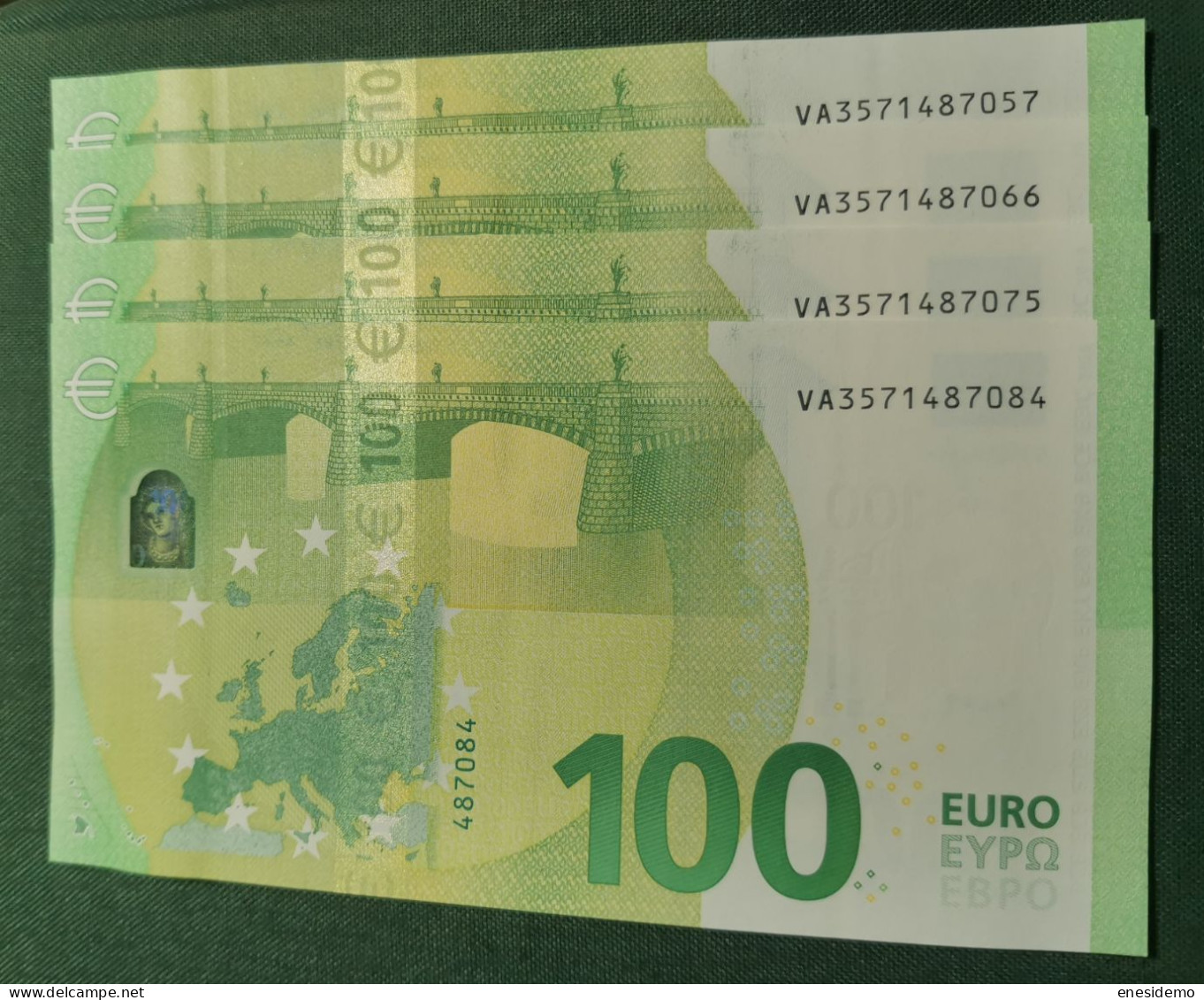 100 EURO SPAIN 2019  DRAGHI V004C4 VA SC UNCIRCULATED  PERFECT - 100 Euro