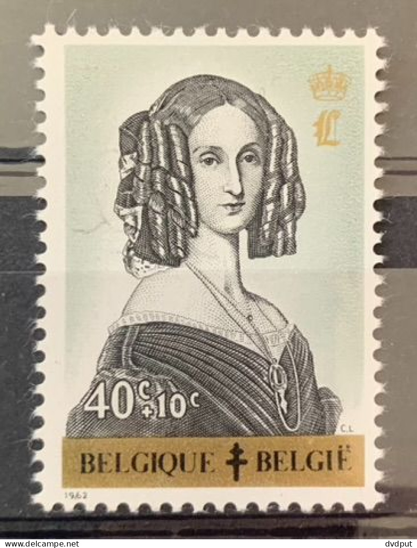 België, 1962, Nr 1233, Postfris**, Cur 'zwarte Draad Links Van Hoofd' - 1961-1990