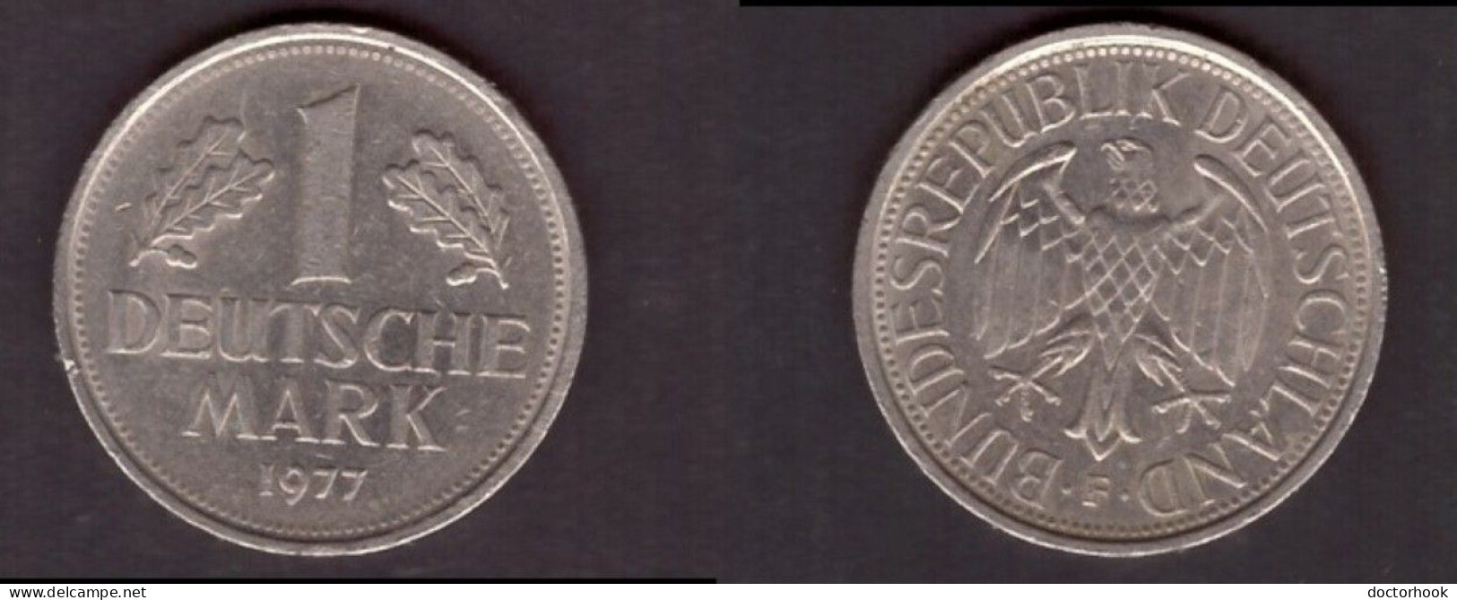 GERMANY   1 MARK 1977 F (KM # 110) #7313 - 1 Mark