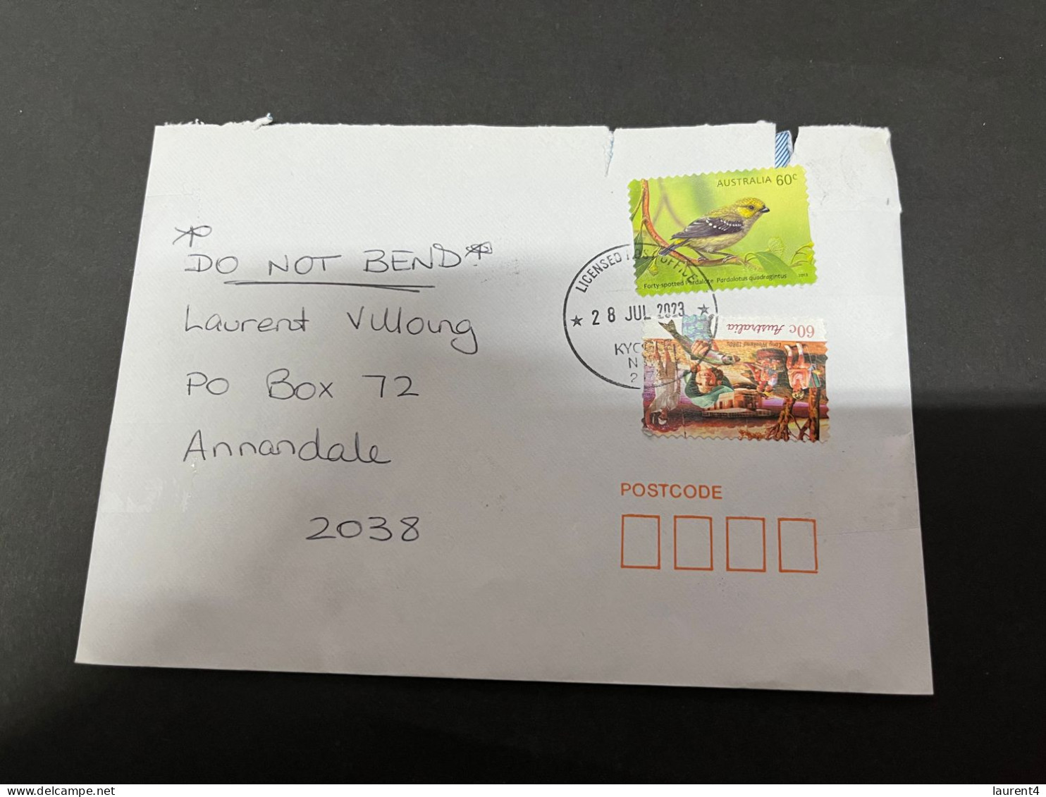 3-8-2023 (1 T 24) Australia Letter Posted In July 2023 (with Older Pair Of 60 Cents Stamps) - Briefe U. Dokumente