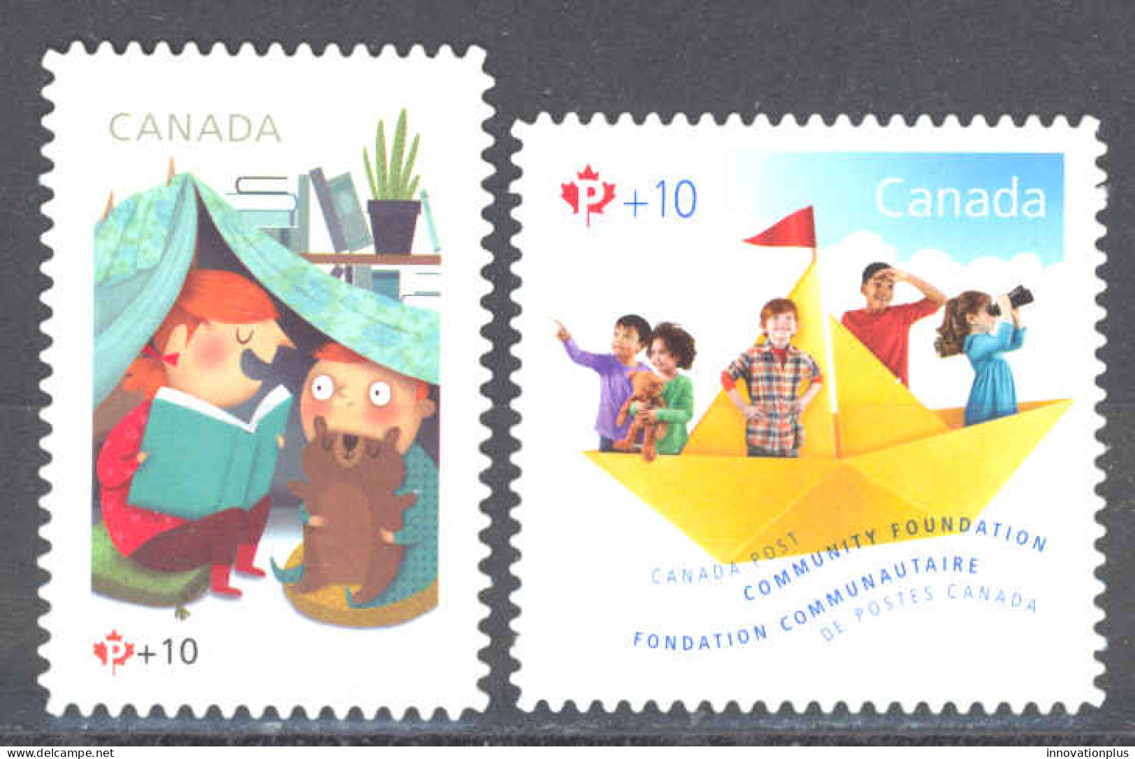 Canada Sc# B21i-B22i MNH (DIE CUT) 2014 Children - Unused Stamps