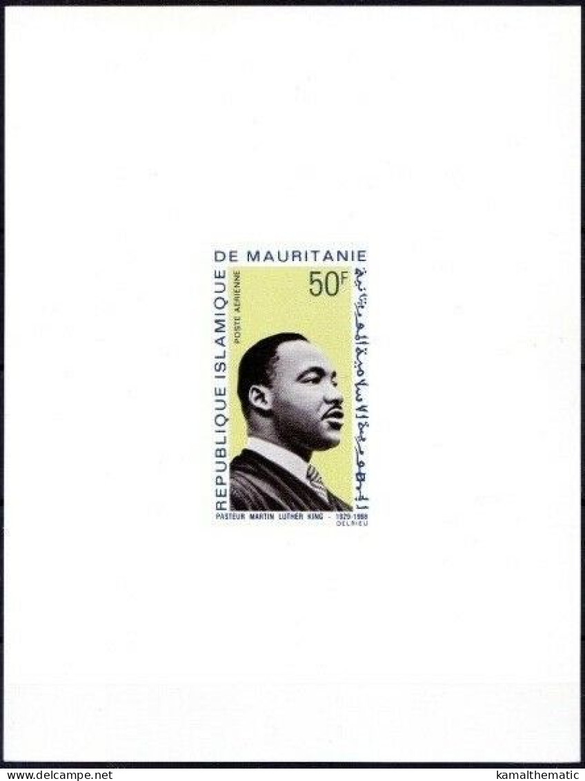 Mauritania 1968 Deluxe Sheet, King Martin Luther, Nobel Peace Winner - Martin Luther King