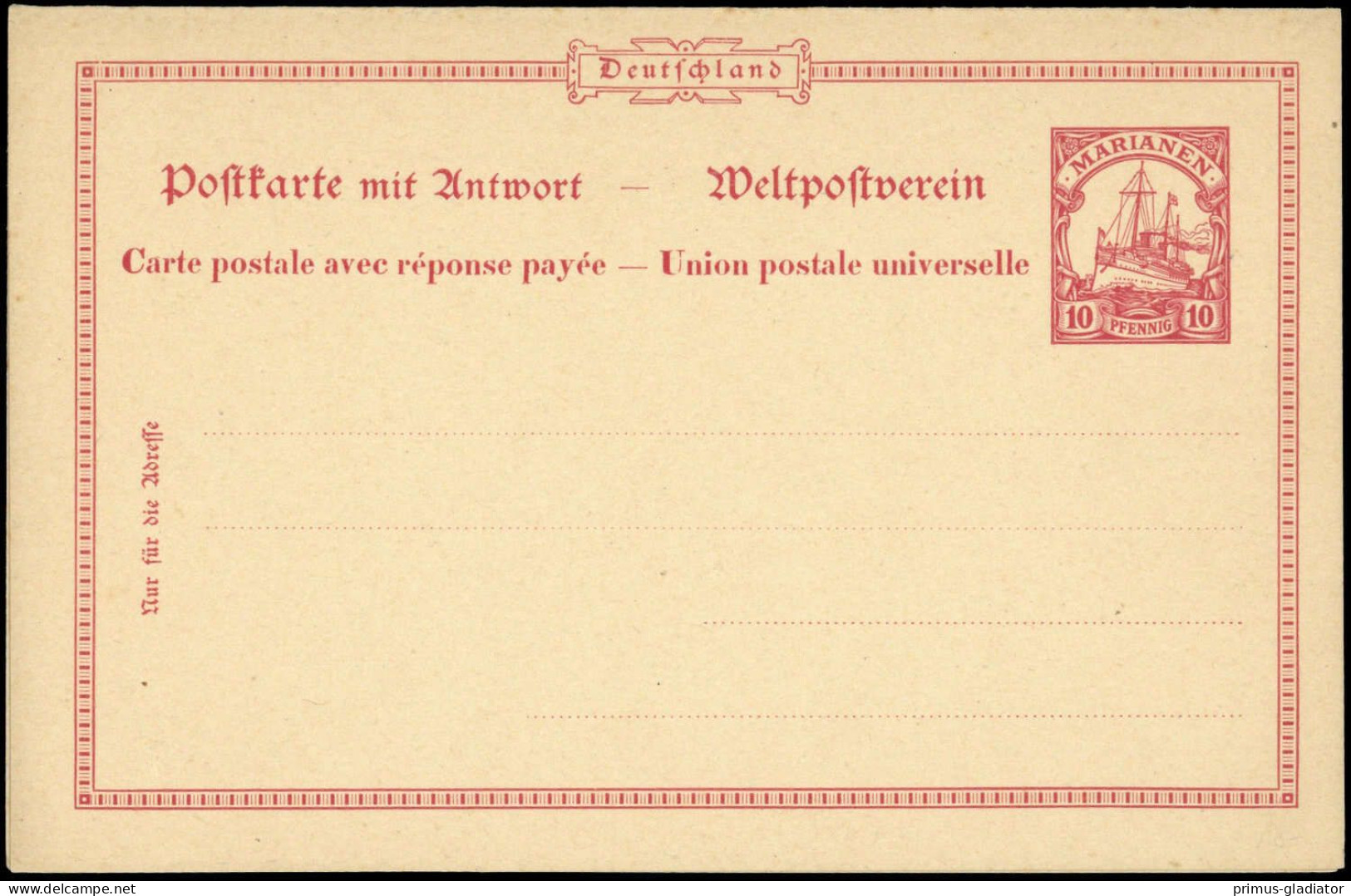 1900, Marianen, P 10 Probe, (*) - Autres - Océanie