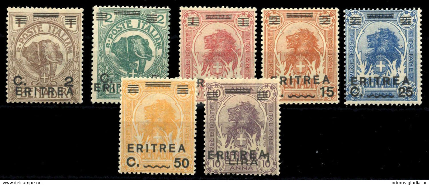 1922, Italienisch Eritrea, 57-63, ** - Altri & Non Classificati