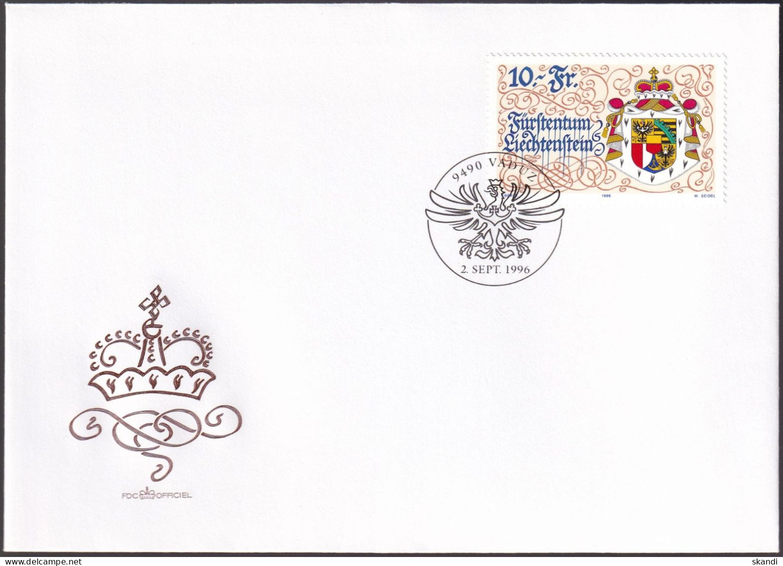 LIECHTENSTEIN 1996 Mi-Nr. 1136 FDC - FDC