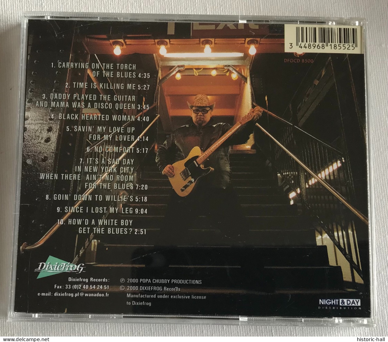 POPA CHUBBY - How’d A White Boy Get The Blues - CD - 2000 - French Press - Blues