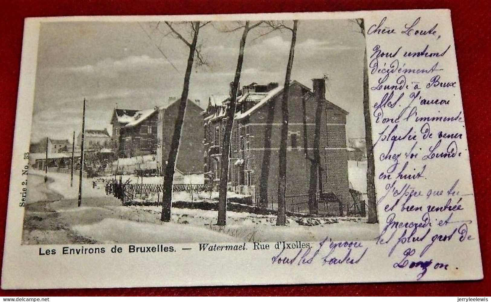BRUXELLES -   WATERMAEL-BOITSFORT   -    Rue D' Ixelles  -  1901    - - Watermael-Boitsfort - Watermaal-Bosvoorde