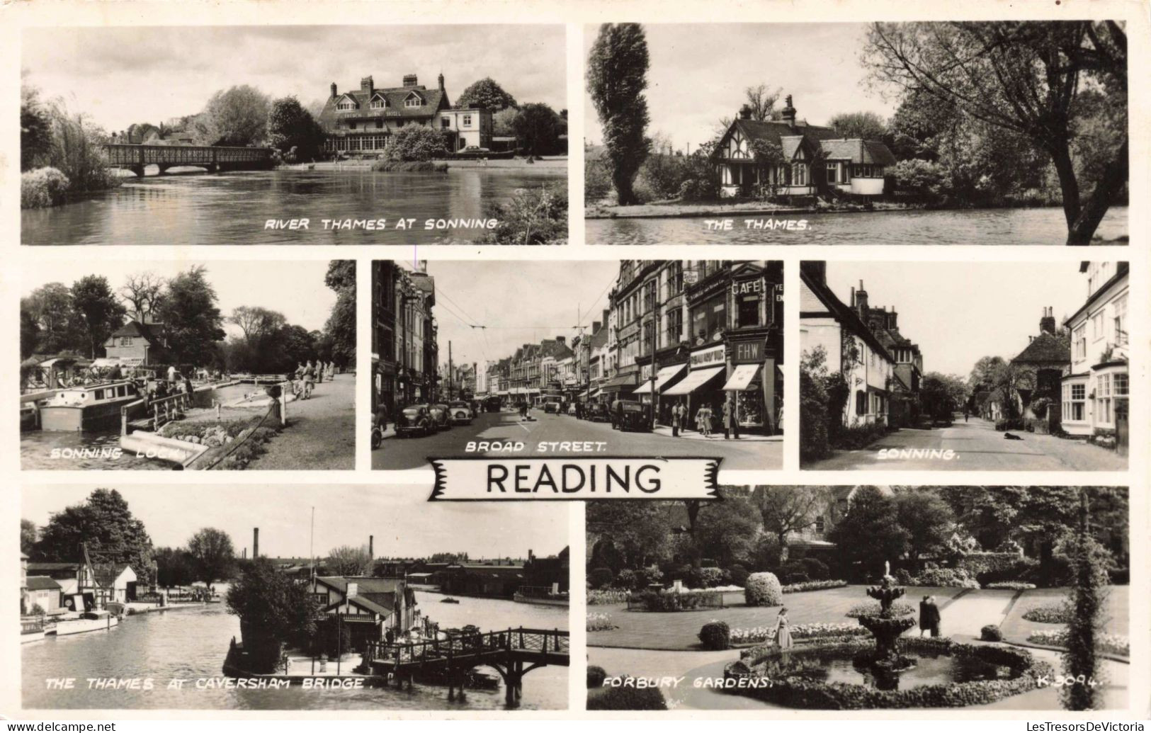 ROYAUME UNI - River Thames - The Thames - Broad Street - Reading - Forburry Gardens - Carte Postale Ancienne - Windsor Castle