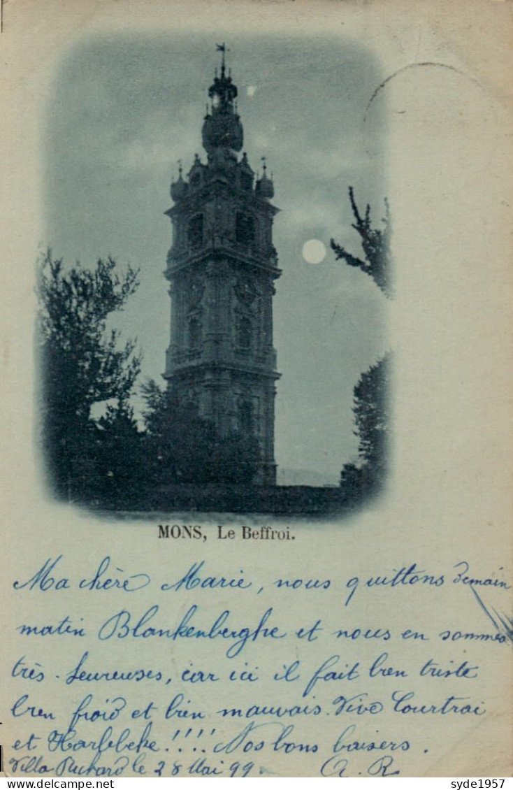 Mons - Le Beffroi Avant 1900 - Mons