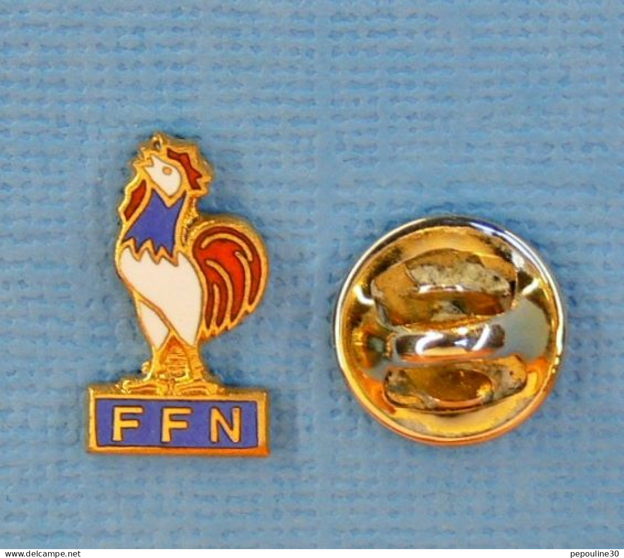 1 PIN'S //  ** F.F.N. / FÉDÉRATION FRANÇAISE DE NATATION ** - Nuoto