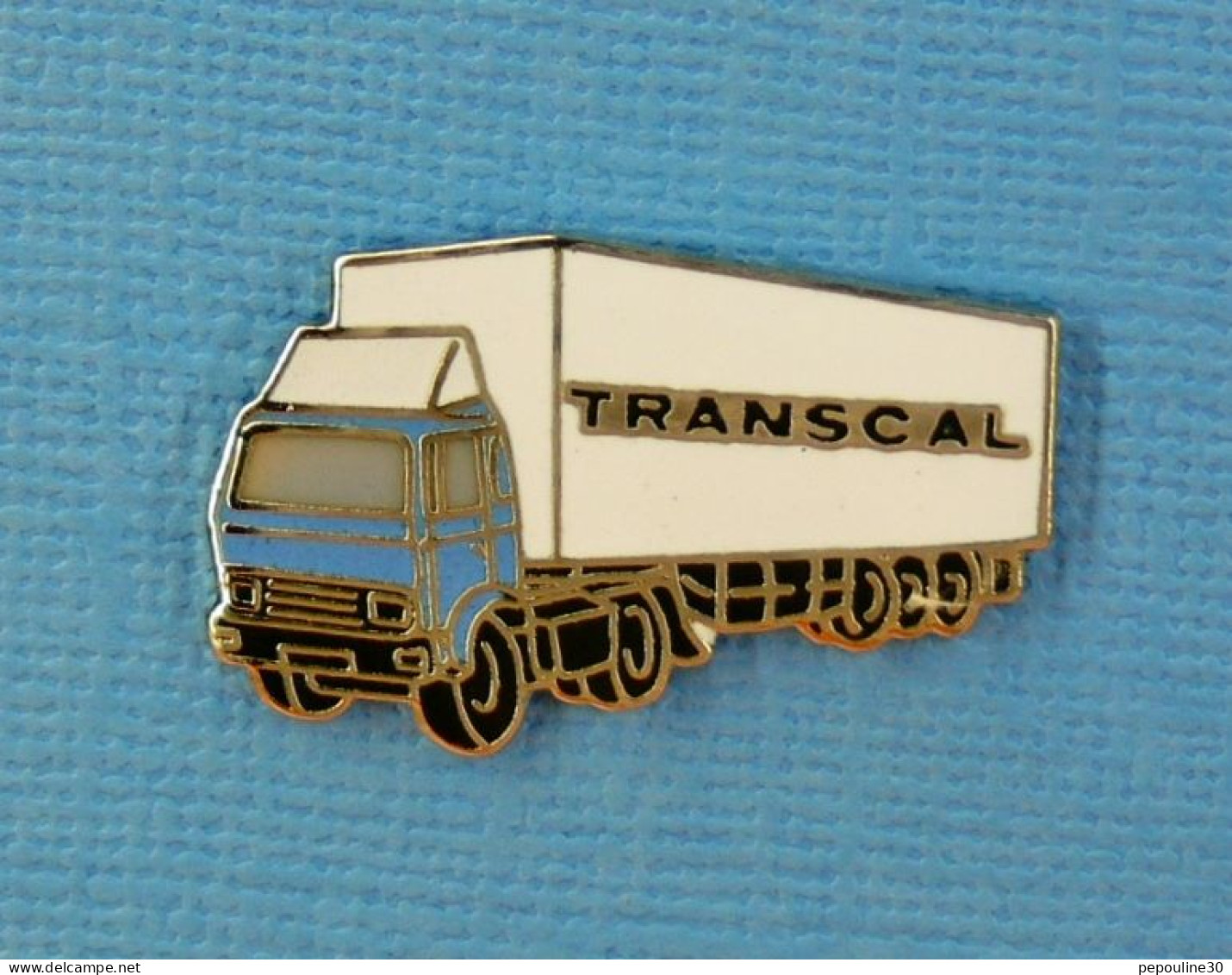 1 PIN'S //  ** TRANSPORTS / TRANSCAL SA / CORMELLES-LE-ROYAL (14) ** - Transports